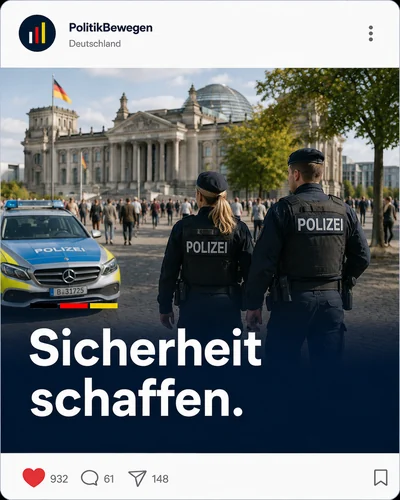 Social-Media-Kachel politische Veranstaltung